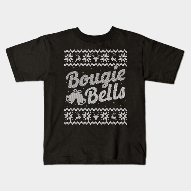 Ugly Christmas Sweater Bougie Bells Kids T-Shirt by HolidayoftheWeek